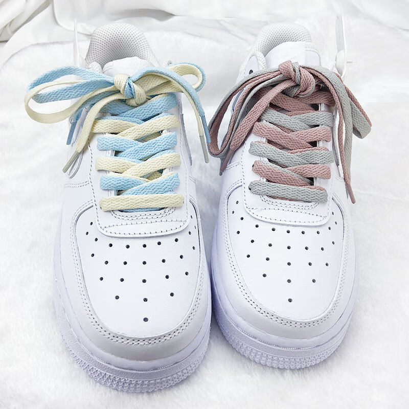 适配af1空军一号1970s纯色鞋带男女通用扁鞋带aj配件绿色140cm