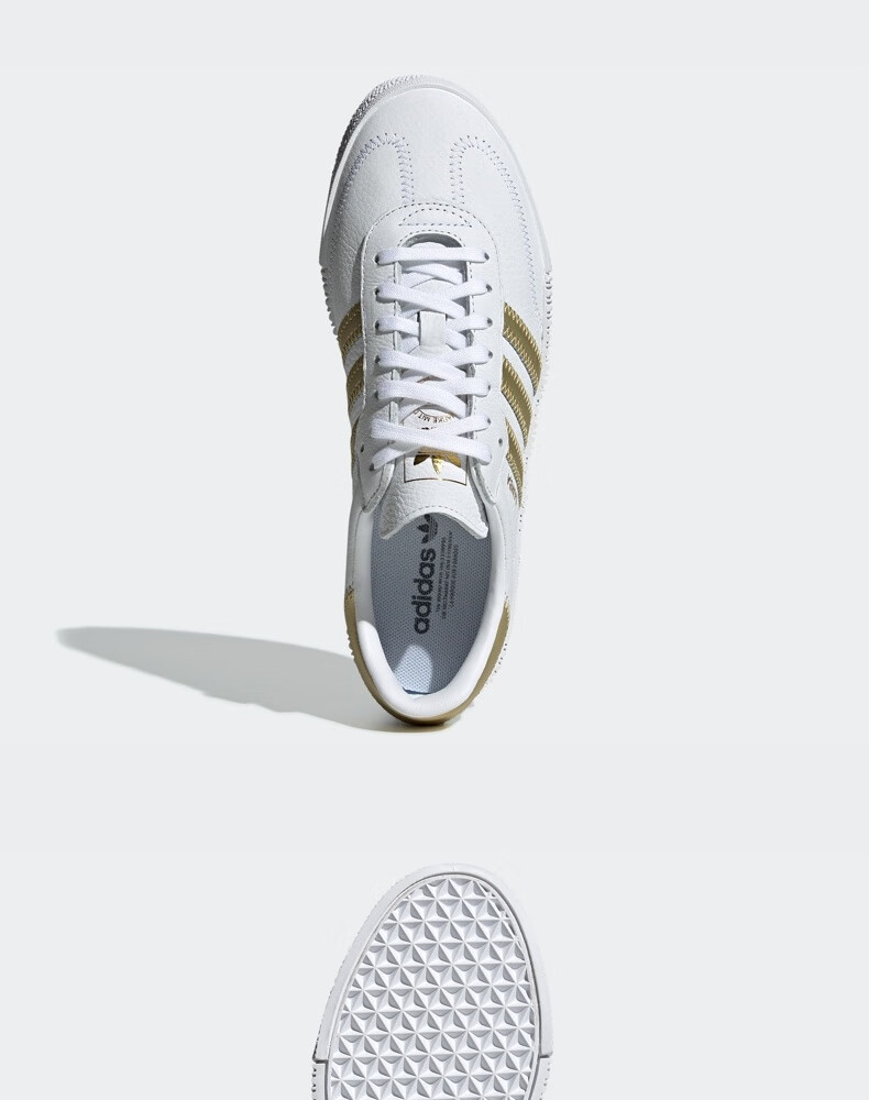adidas阿迪达斯官网三叶草sambarose女子经典运动厚底增高鞋ee4681 白