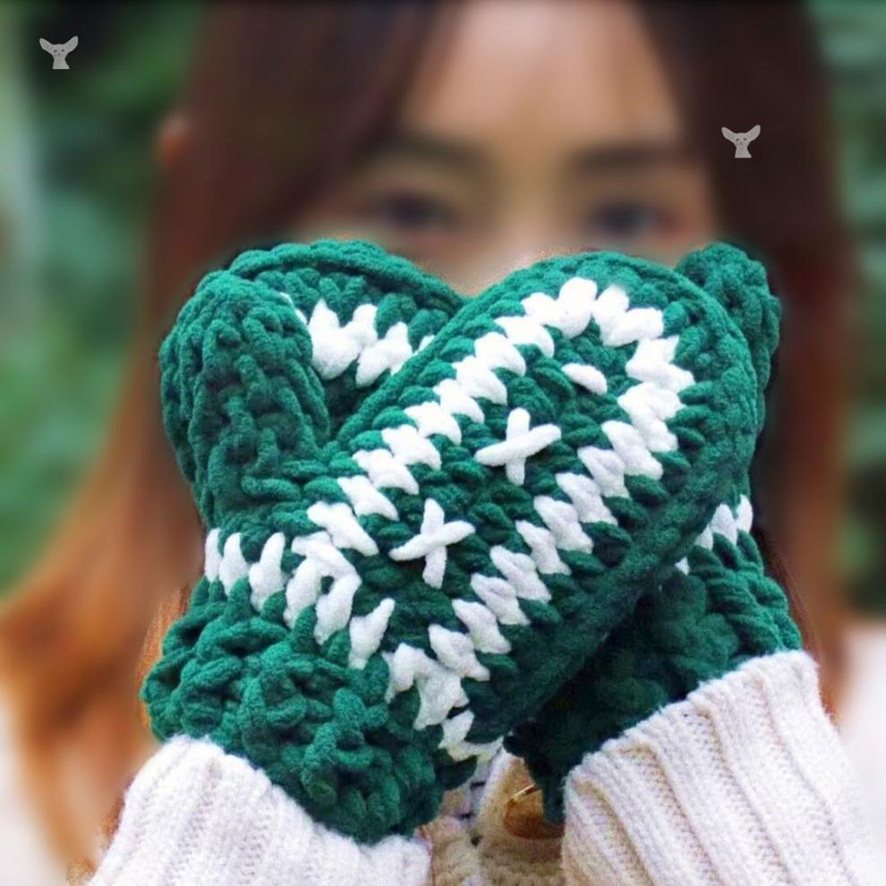 俞兆林时尚毛线编织手套手工diy材料包宝宝圣诞节情侣送男友针织袜子