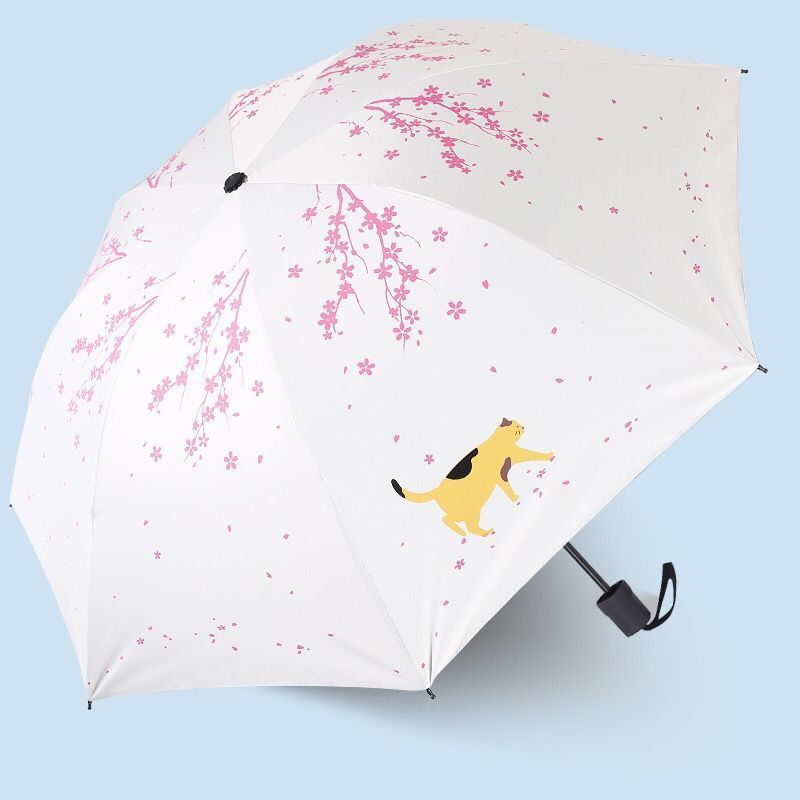 迷你伞可随身携带义乌浓缩伞铅笔伞贵宾伞油画韩版学生晴雨两用黑胶