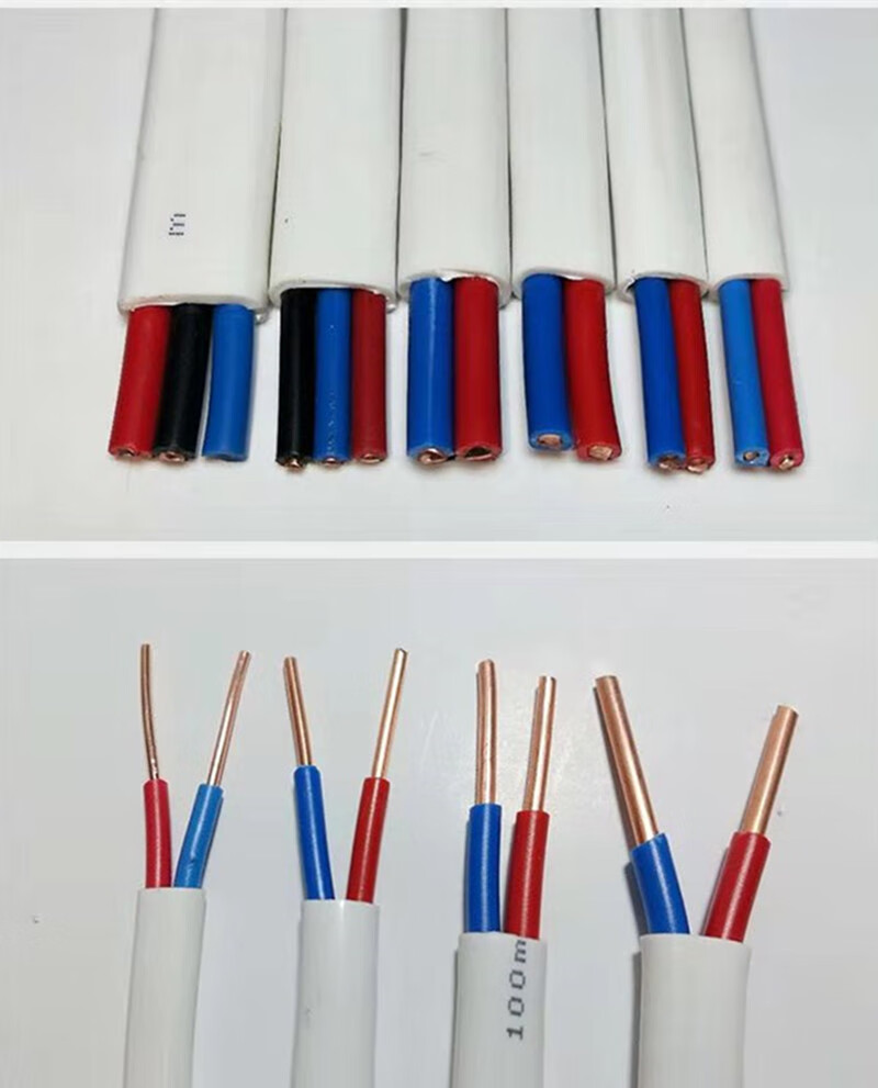 国标铜硬护套线2芯6平方两芯4平方双股铜线3芯空调线 国标两芯6平方5