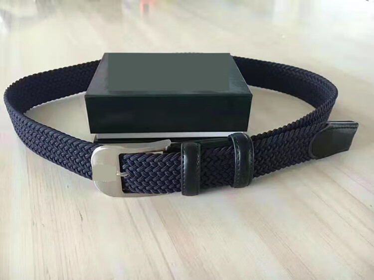 2022新款编织内腰带战术扣新式正品公发编织内腰带男女藏青色弹力松紧
