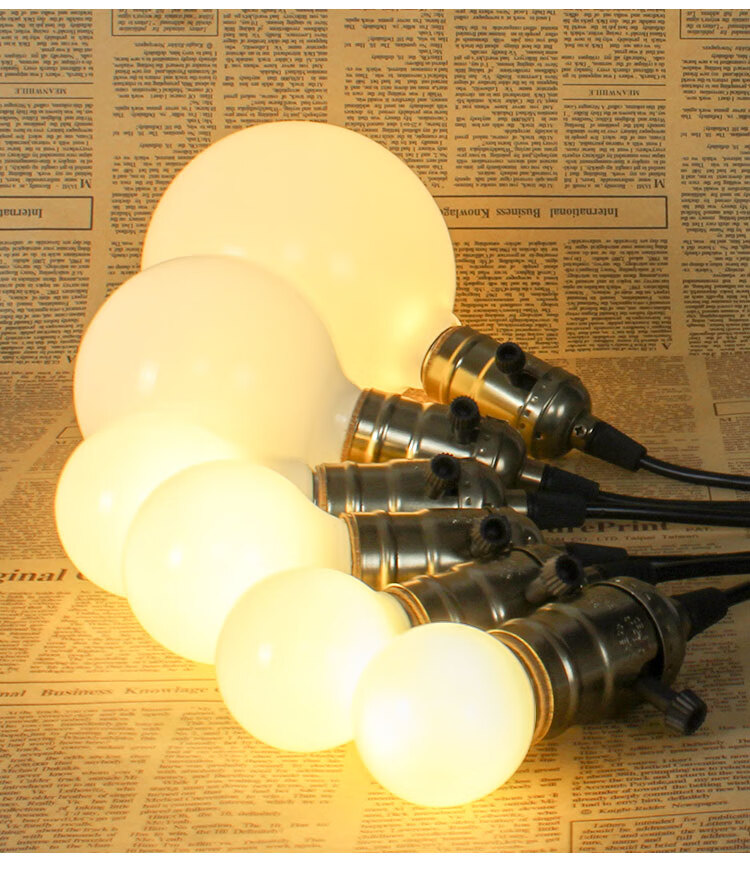 灯泡螺口led灯暖光光源e27台灯节能暖黄光圆形龙珠泡家用亮 g45奶白 4