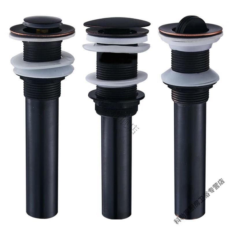 科勒洗脸盆下水器配件面盆陶瓷盆台盆弹跳翻版按压式下水口排水管定