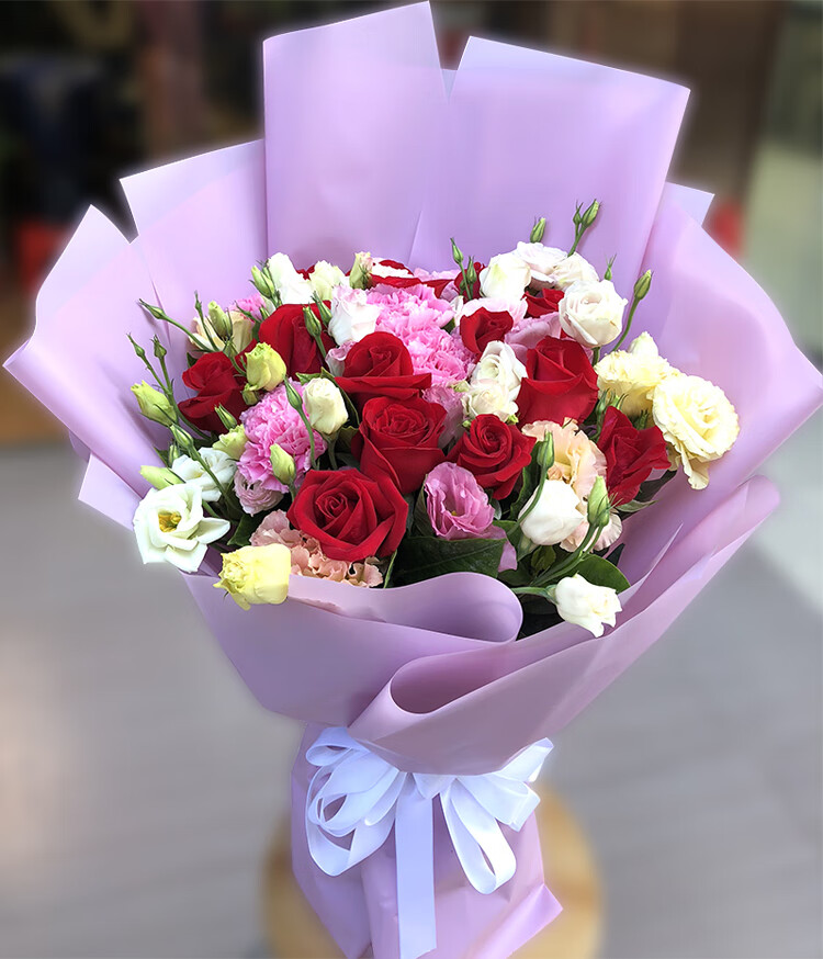 鲜花速递同城玫瑰创意绣球花店生日配送花北京上海广州深圳西安成都