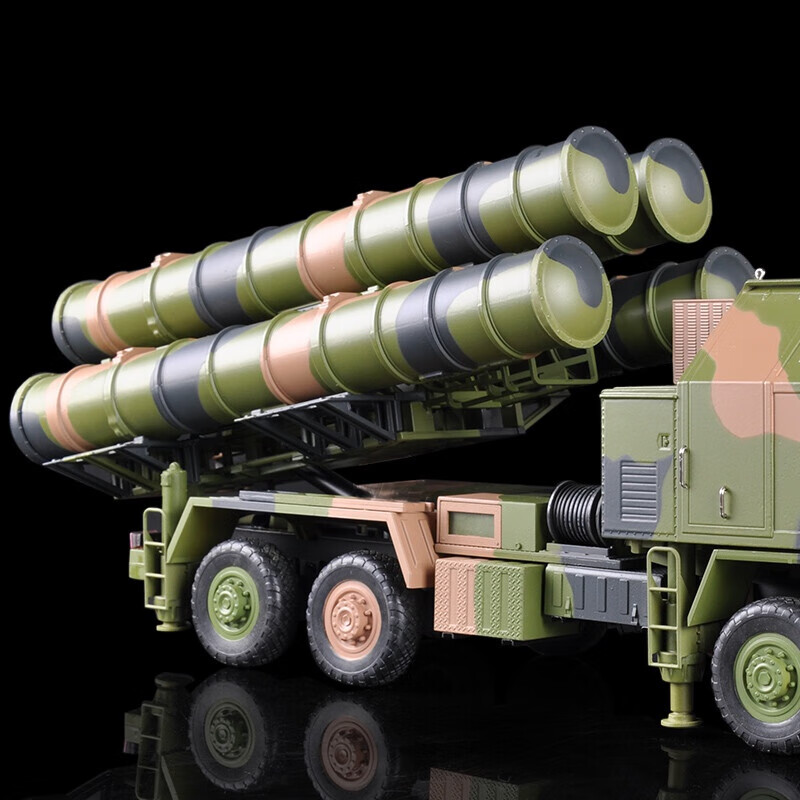 挚钻精品红旗h9仿真合金远程防空导弹发射车模型124hq9收藏摆件退伍