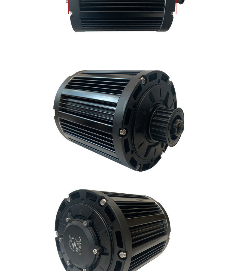 中置电机1000w2000w3000w4000w永磁无刷电机卡丁车齿轮电机 3000w v2