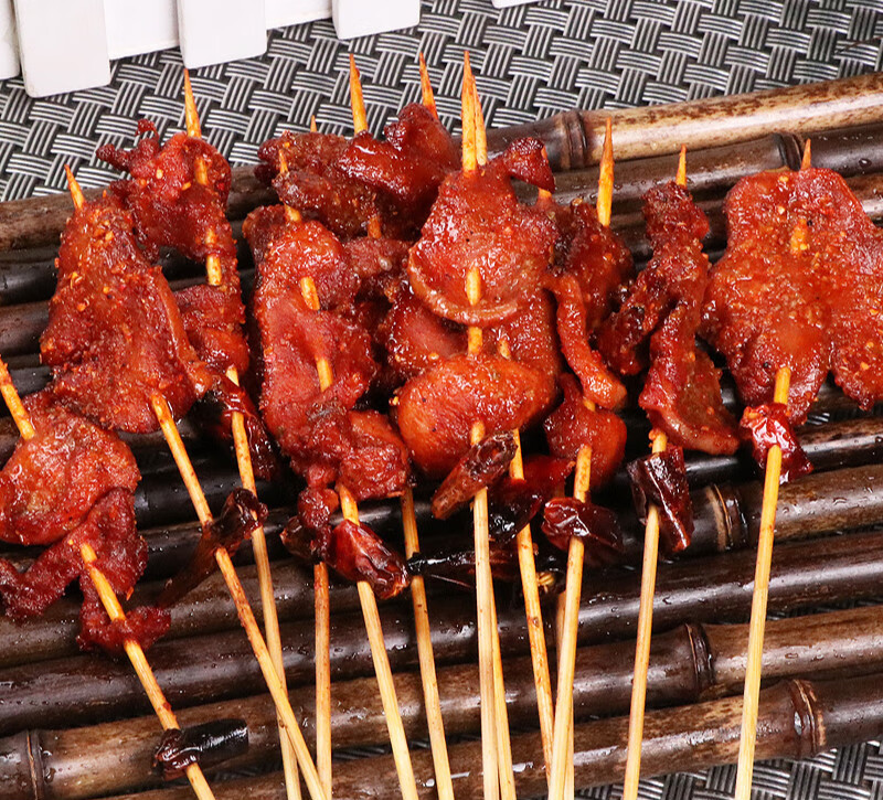 铁板猪舌头烧烤腌制猪舌串户外烧烤食材半成品20串椒香猪舌串