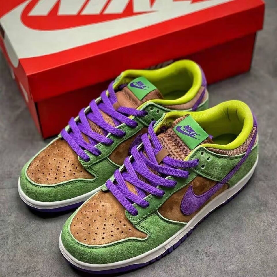 耐尅aj新款sb dunk 丑小鸭棕绿黑橘aj女鞋男女学生运动鞋板鞋休闲鞋