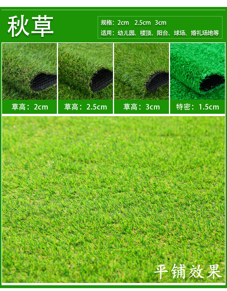 人造草皮户外装饰人工塑料幼儿园假地毯 3cm草升款(0差评)【图片 价格