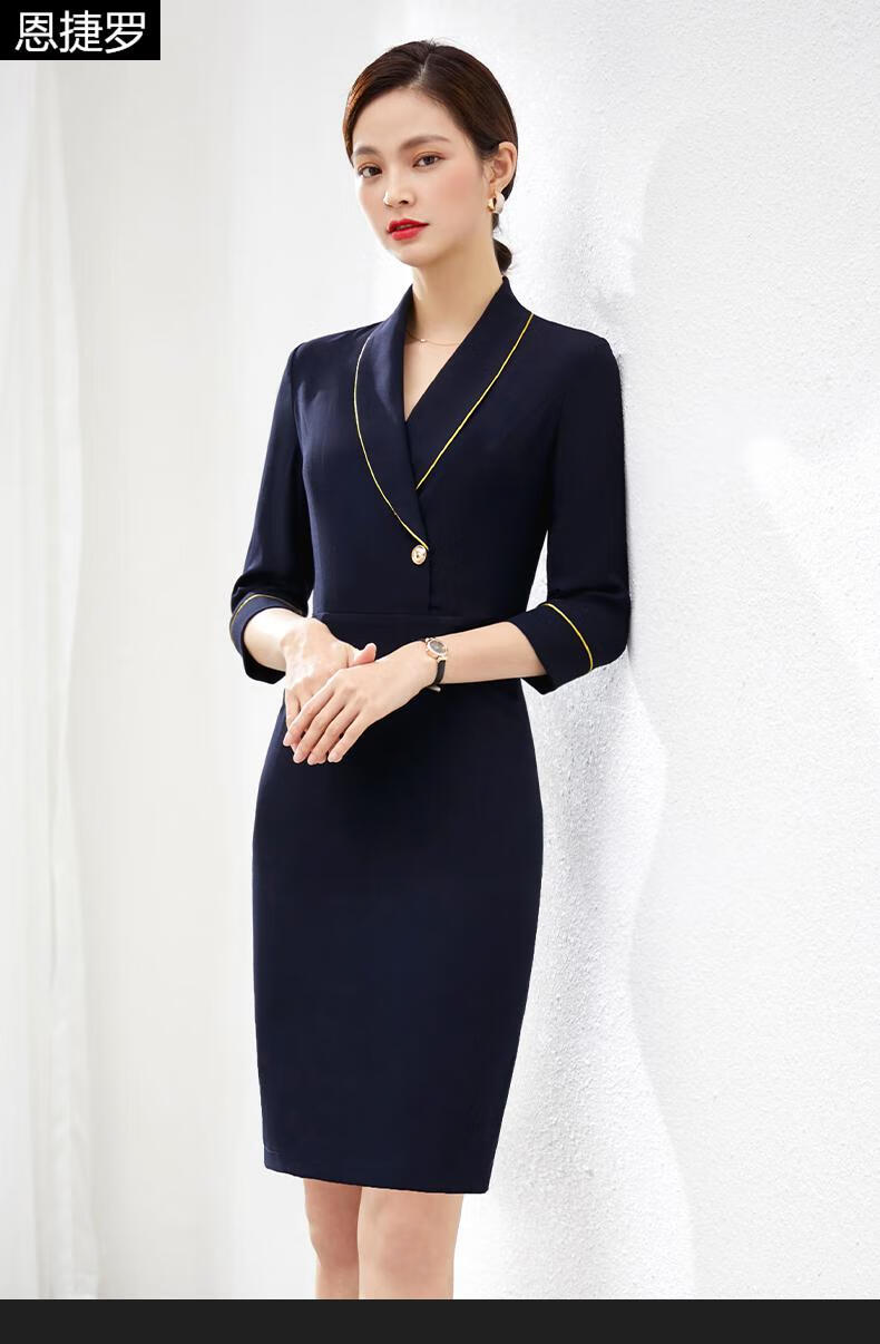 碧桂园万科售楼部案场客服工作服夏装工装空姐制服售楼部女夏前台接待