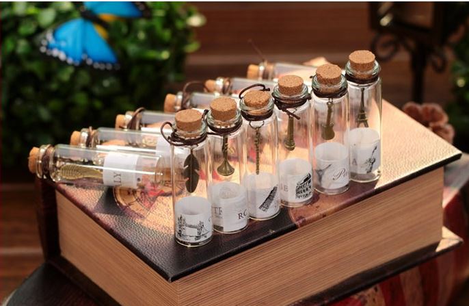 时间胶囊许愿瓶瓶子爱情时间囊爱情礼物纸条时光放小放情书许愿小号