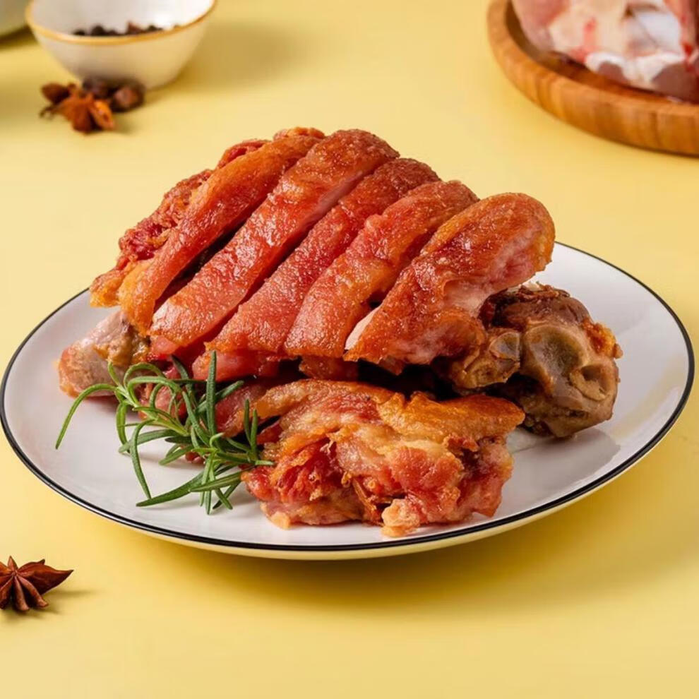 润轩德国咸猪手 风味咸猪蹄膀脆皮猪肘生制半成品酒店同款已调味 净重