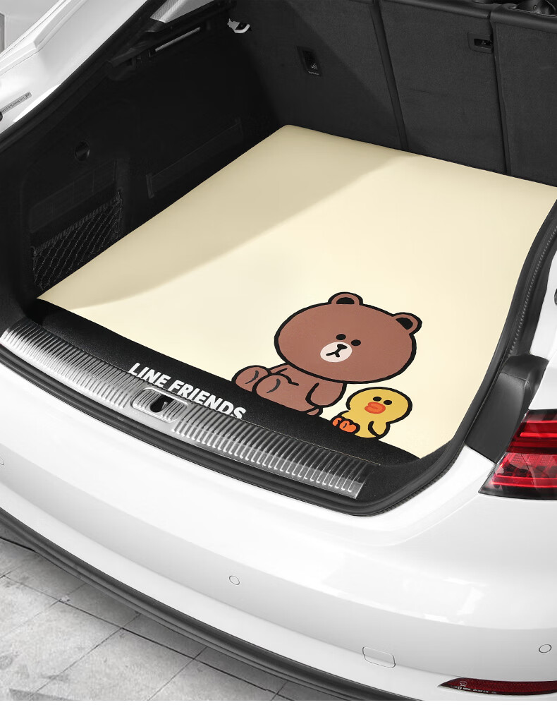 汽车尾箱垫卡通定制汉兰达宝马mini天籁大众朗逸理想one后备箱垫 乳