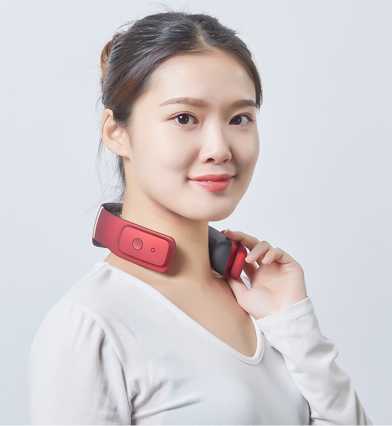 凯仕乐美国品牌颈椎按摩器智能颈部按摩仪办公室护颈仪热敷充电便携