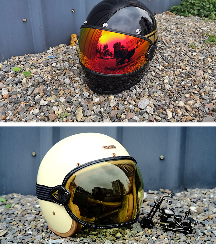 复古绑带泡泡镜日夜通用绑带泡泡镜34复古半盔全盔四季护目镜防雾摩托