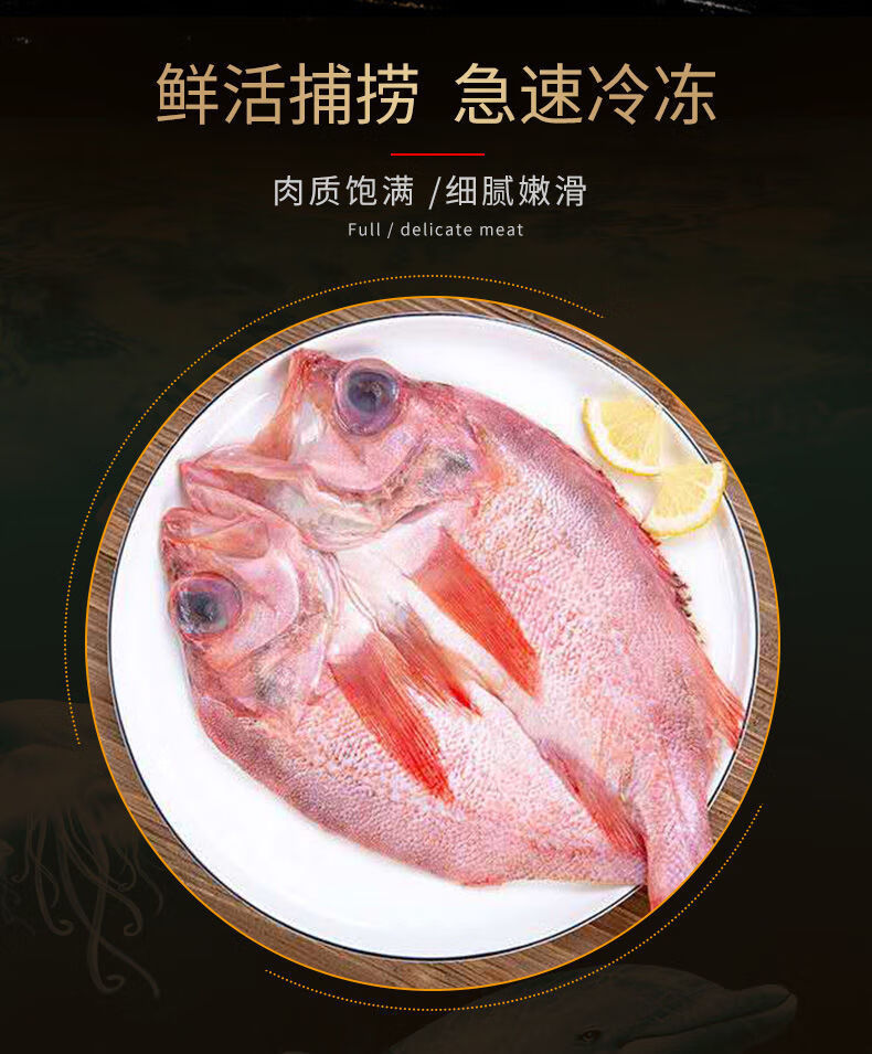 开背三去红石斑鱼深海红鱼大龙胆富贵鲜活新鲜冷冻水