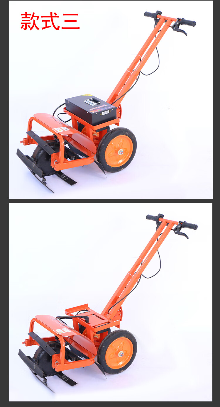 电动锄草除草机割草小型锄地松土翻地开沟神器开荒农用耕地充电式独轮