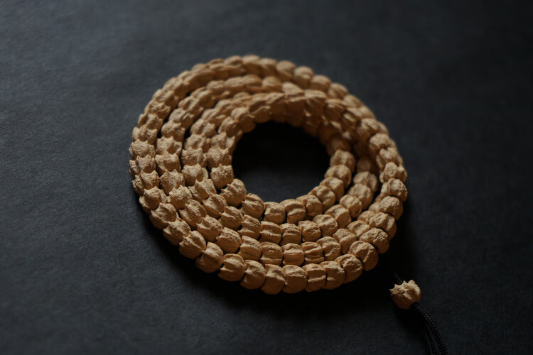 情冰 热振柏香籽龙爪百香籽个性项链 佛珠菩提子手串 龙爪纹7mm【图片