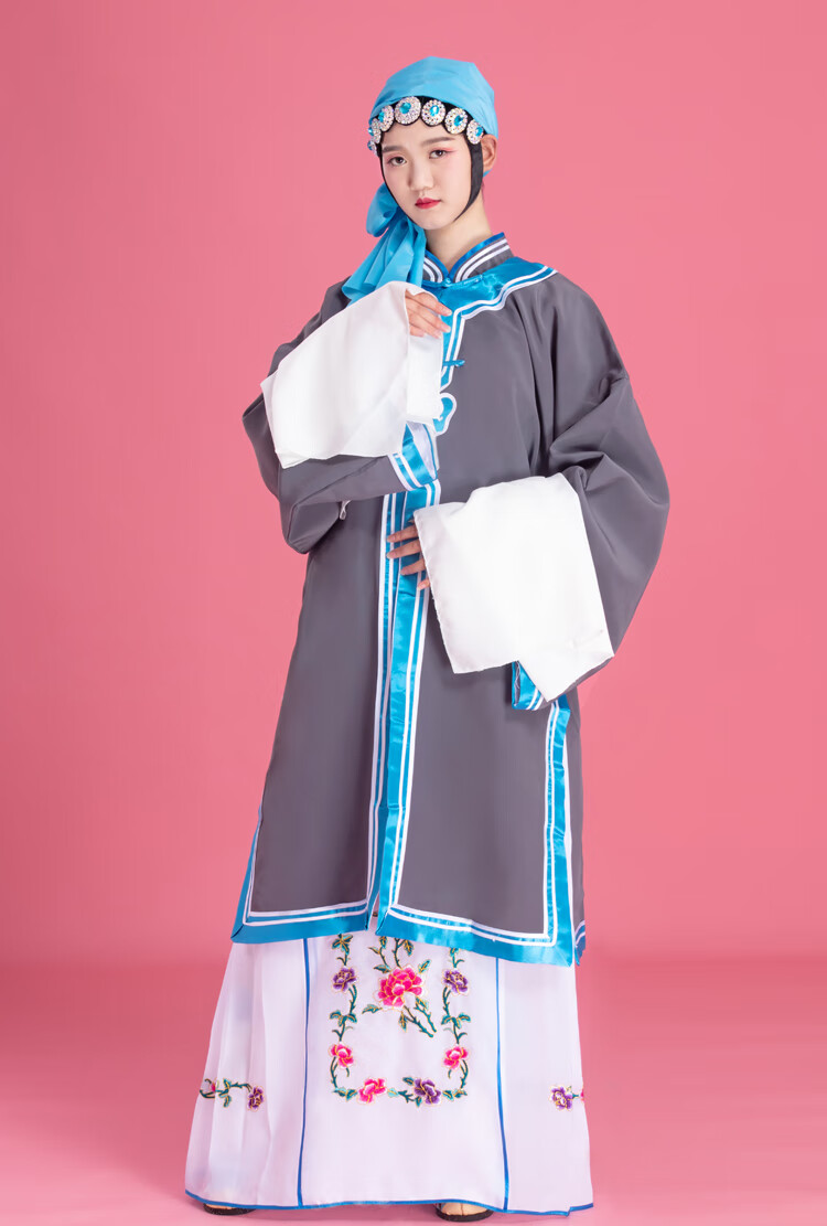 演出戏服戏服京剧服装装女褶子戏剧秦香莲衣服花旦青衣