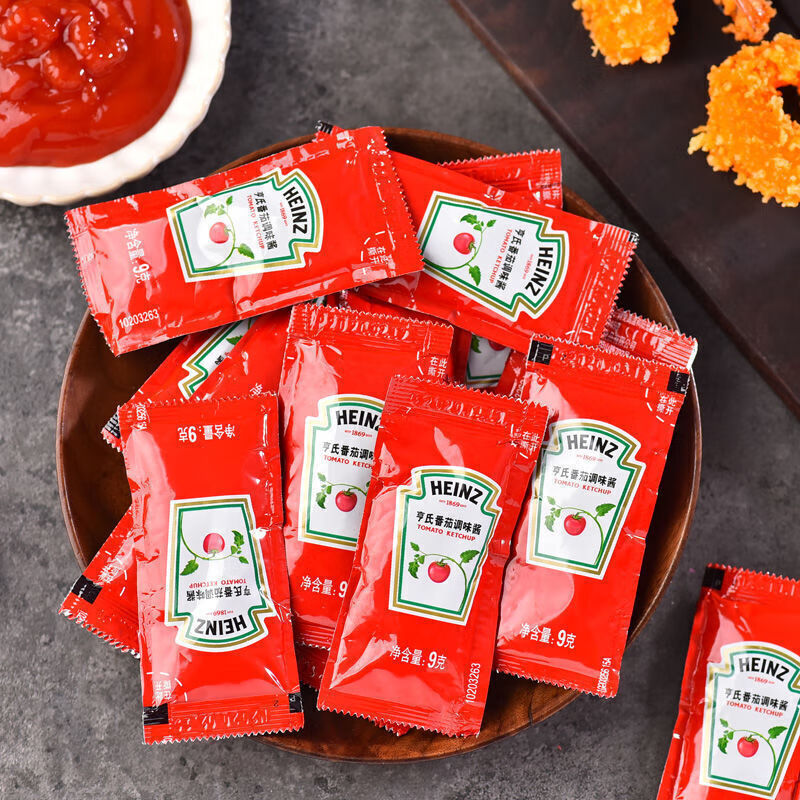 亨氏番茄酱9g小包番茄沙司小袋番茄酱家用亨氏120g挤挤装番茄沙司3备