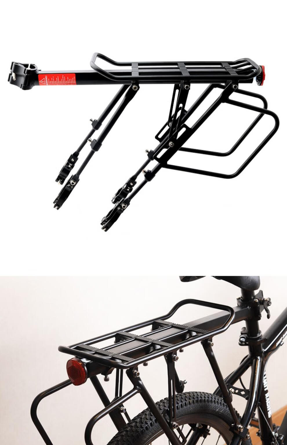快拆式自行车后货架山地车尾架后座架可载人行李架单车装备配件kuasub