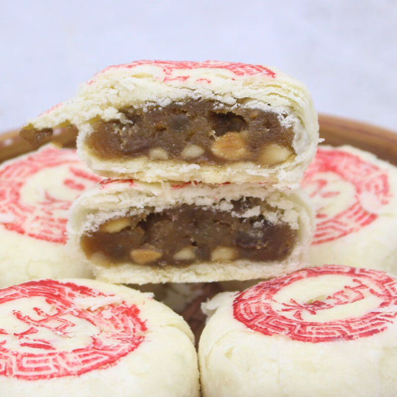 京八件天津特产白皮酥点心五仁百果豆沙枣泥山楂糕点手工小吃零食聚宝