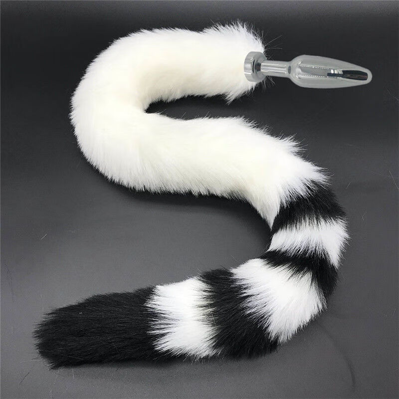 80cm尾巴 可拆卸肛塞 金属狗尾巴后庭狐狸尾巴肛塞情趣性用品 852
