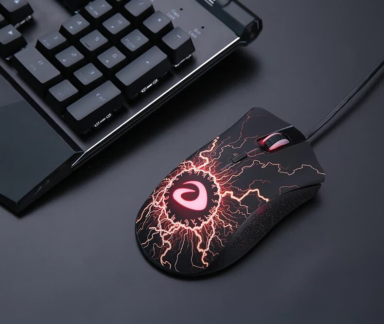 达尔优vx6电竞有线游戏鼠标机械牧马人4代网吧绝地求生吃鸡cf竞技穿越