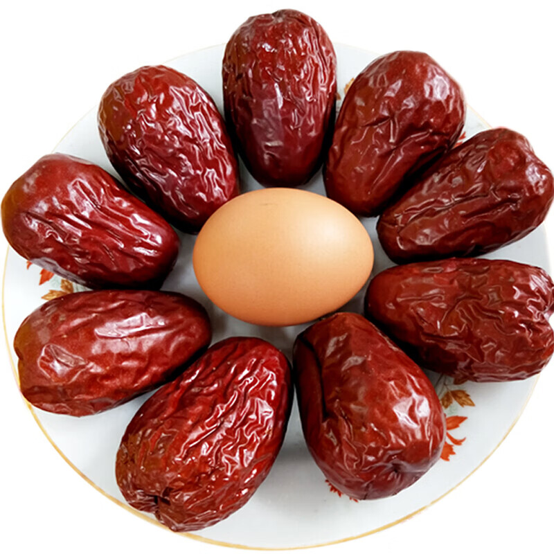 食山西特产新货特级红枣交城骏枣1000g壶瓶枣肉厚核小干果孕妇食