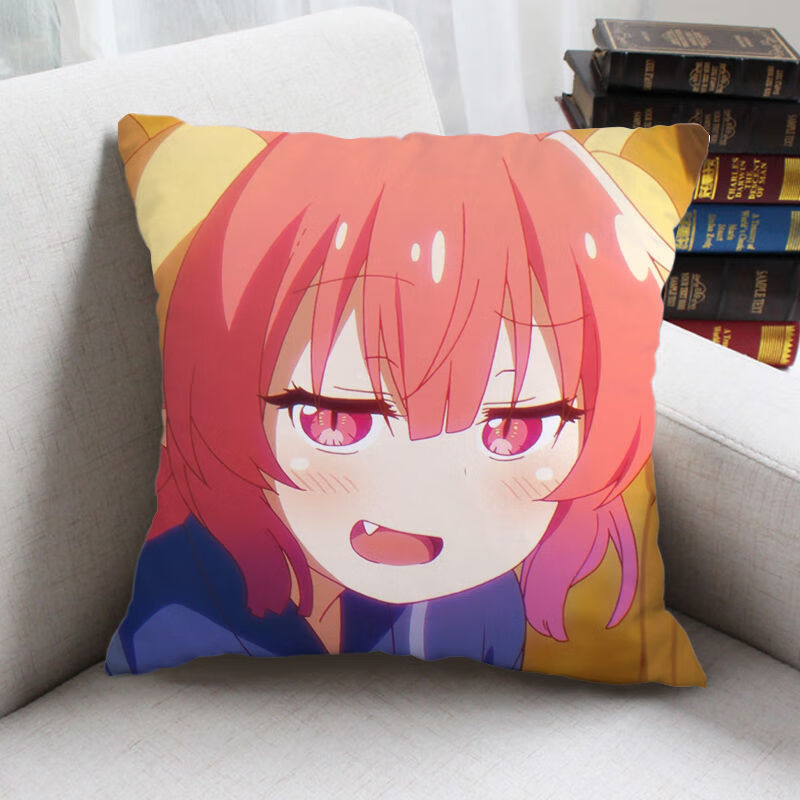 小林家的龙女仆同款康娜酱周边抱枕头来图定制可爱玩偶二次元礼物 11