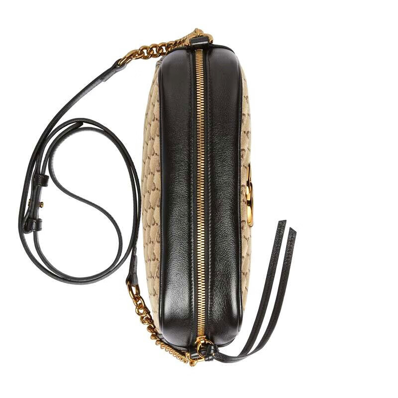 买手代购gucci古驰相机包女包单肩斜挎包肩背包小号双ggmarmont系列