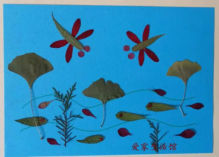 小学生真树叶粘贴画幼儿园秋亲子活动创意制作叶子材料包手工diy爱护