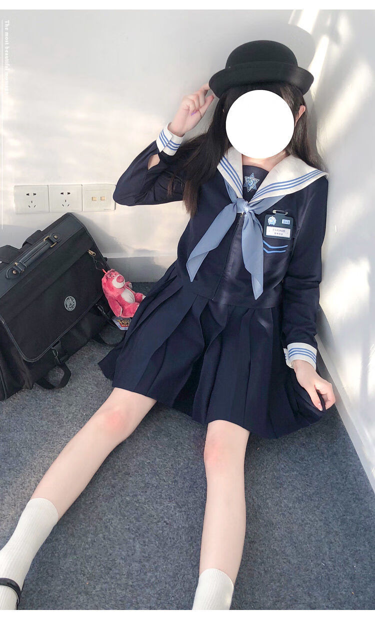 jk制服女高品质日系制服正版春秋季长袖短裙套装学院风校供水手服短袖