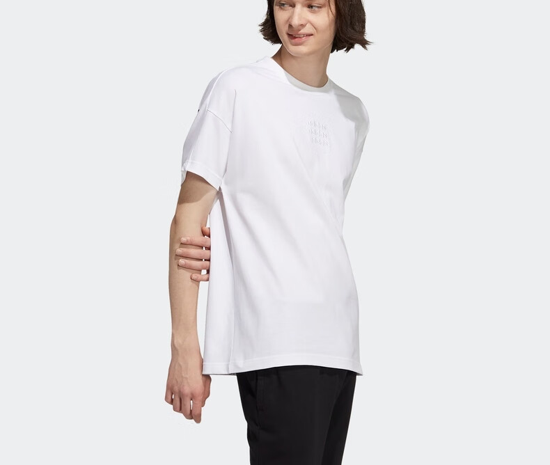 adidas阿迪达斯官网neo男装夏季运动短袖t恤h14219白白al180100a