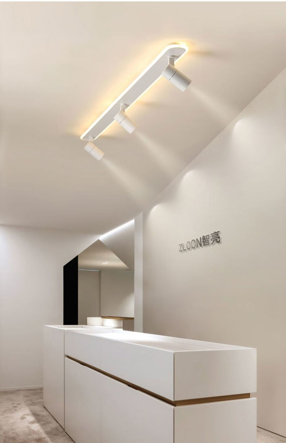 乔兹轨道灯射灯led天花灯家用无主灯照明客厅店铺商用明装衣帽间灯具