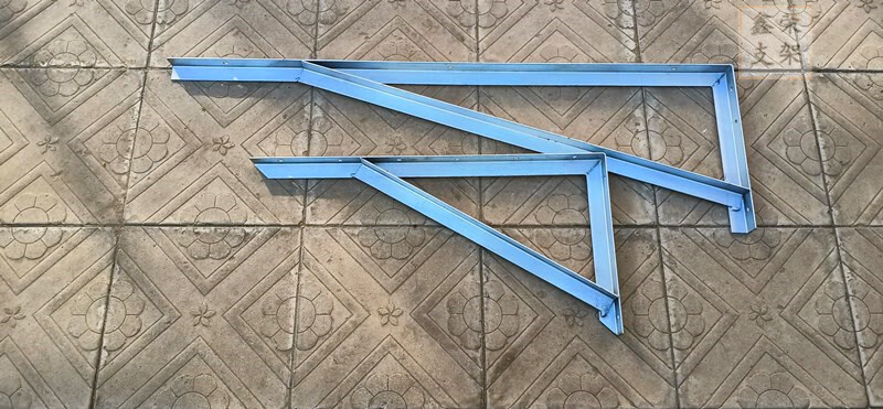 角铁支架定做镀锌承重直角雨挡晾衣壁装三角架置物单杆架加厚 4*4标准