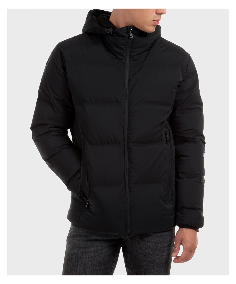 emporioarmani阿玛尼男士锦纶羽绒服外套黑色m