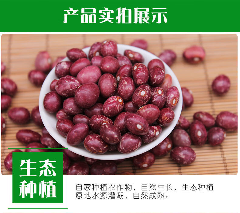 金丝豆云南特产新豆紫金花芸豆红花豆雀蛋豆大豆五谷杂粮250g精选金丝