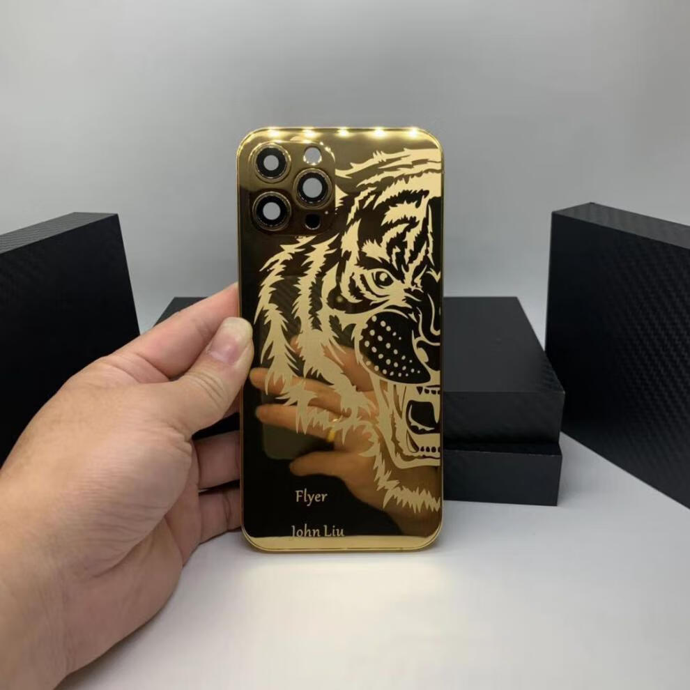 适用于苹果12promax黄金手机壳11限量版iphonexs私人定制后盖12promax