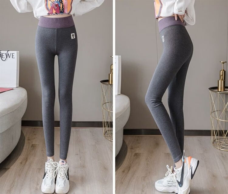 情趣女裤裆部隐形拉链裤免脱打底裤外穿全拉链开口 黑色(加绒) xl(120