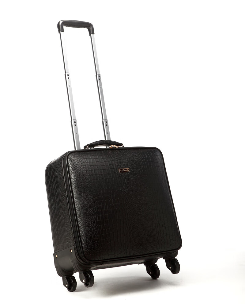 pierrecardin真皮拉杆箱万向轮男士箱包登机箱20吋旅行箱16行李皮箱女