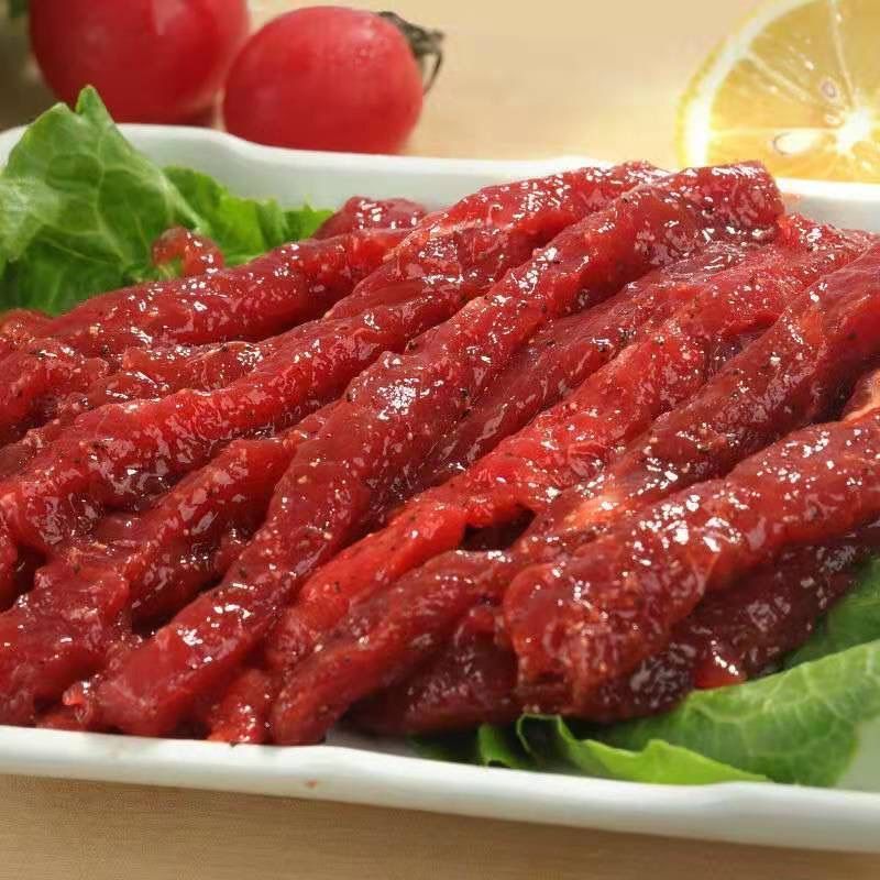 黑椒牛柳4斤生鲜牛肉条半成品腌制牛里脊2斤煎烤肉火锅食材黑椒牛柳2