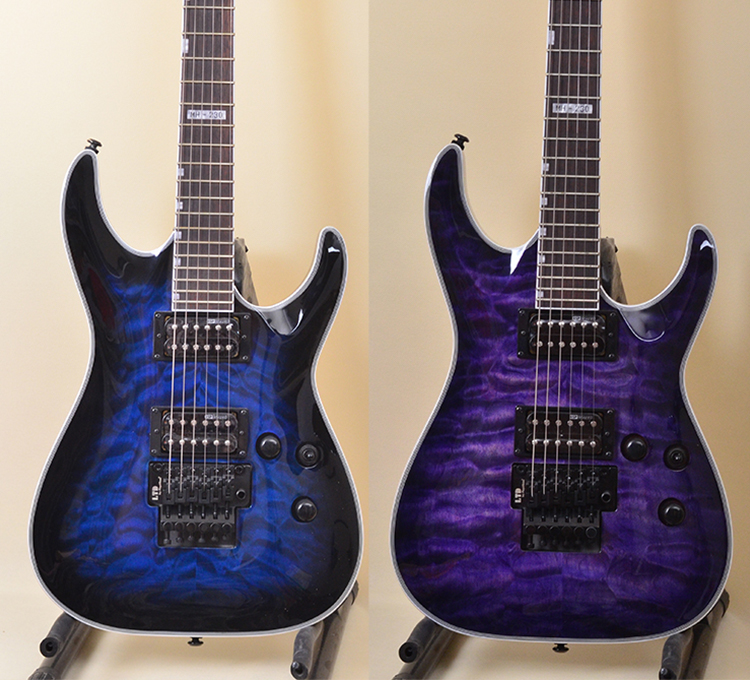 esp印尼产ltd金属摇滚单双摇lec256演出乐手mt130黑美人lp电吉他品质