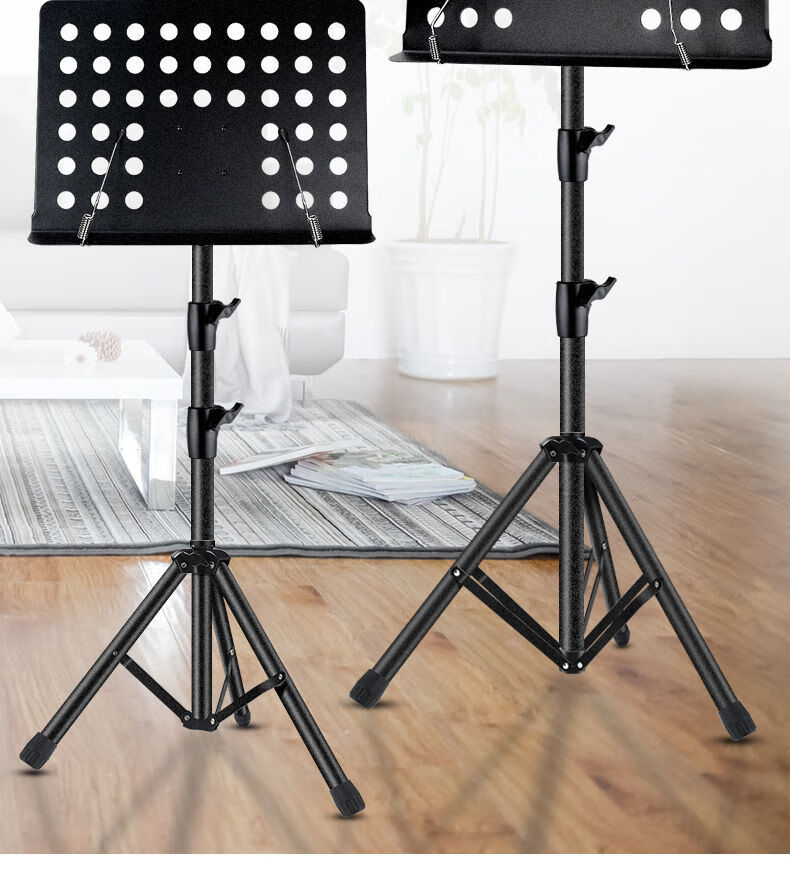 乐谱架可升降型笛谱架音琴谱架吉他小提琴谱架子谱台黑色a10普通款
