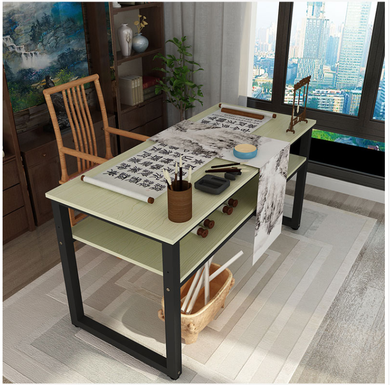 国画桌子专用桌 家用练字台毛笔字写字书法桌书案简易办公电脑桌定制
