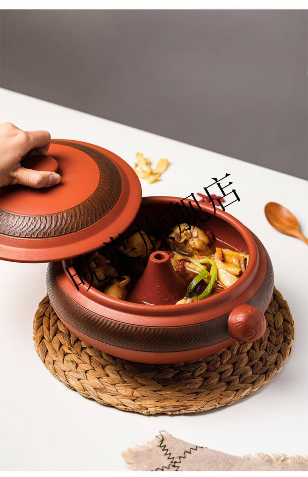 云南陶瓷汽锅鸡锅云南建水商用蒸汽砂锅汽锅鸡家用气锅陶瓷蒸锅紫陶砂