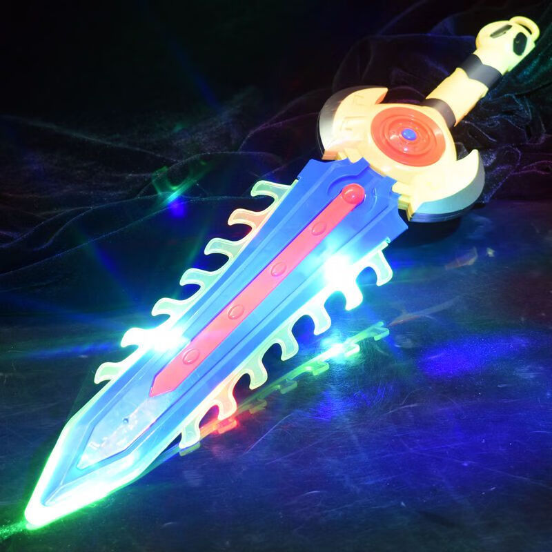 儿童宝剑玩具闪光激光剑王者圣剑荣耀电动发光塑料刀七彩声光男孩宝剑