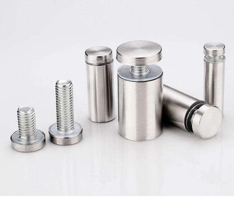 广告钉不锈钢亚克力板广告牌固定装饰加长螺丝螺杆玻璃支撑柱镜钉 直