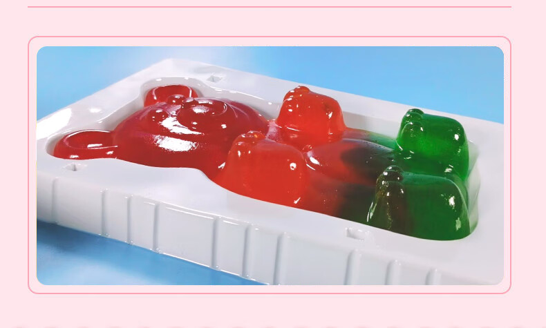 橡皮糖超大小熊qq巨型软糖整蛊恶搞怪零食礼物800克三色小熊礼盒